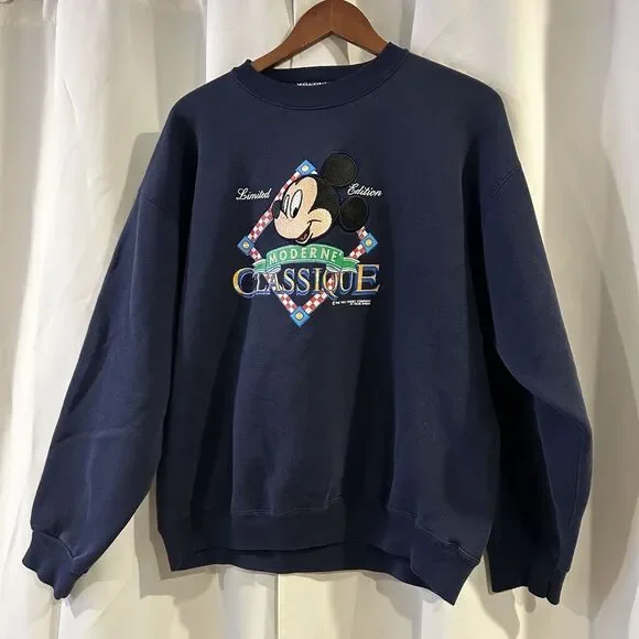 1990's Vintage‎ Velva Sheen Disney Mickey Mouse Sweatshirt Size XL - Picture 2 of 7